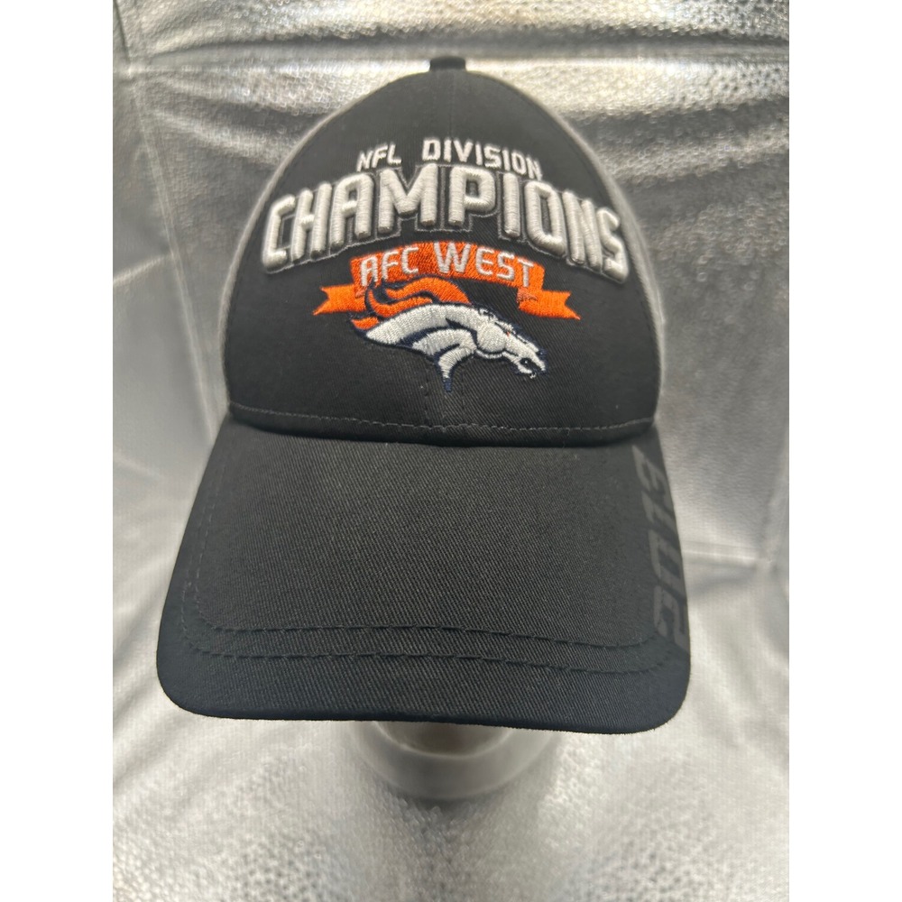 New Era Denver Broncos 2013 AFC West Division Champions Hat 9FORTY Black Grey